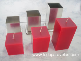 MOLDE METALICO PARA VELAS 8X20 CM UNA UNIDAD - Distribuidora del